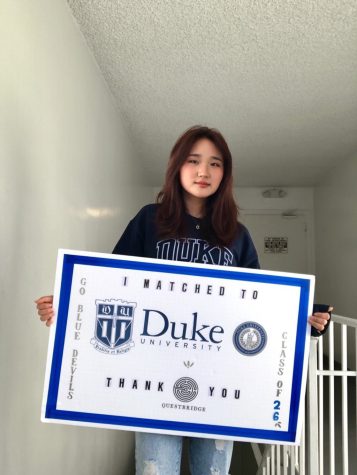 Joanne Chaes Questbridge Acceptance to Duke University