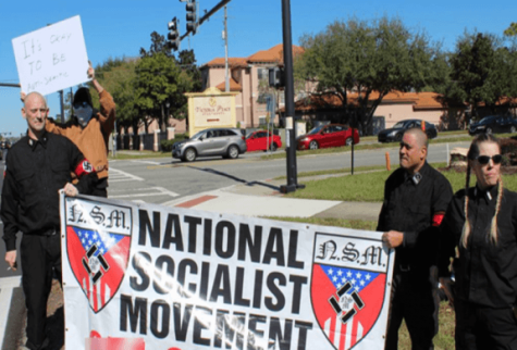 NSM members demonstrating in Orlando, Florida, January 29, 2022