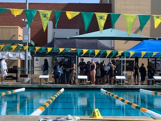 GALA swimmers at Los Angeles Valley College competing in LA CIF City Sections Finals