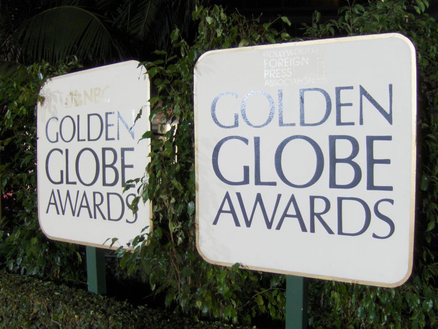 Signs at the Golden Globe Awards